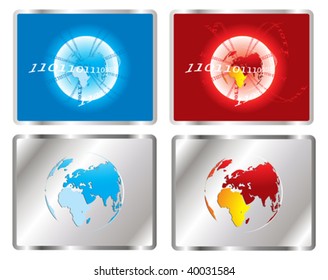 world map button