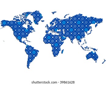 mapa mundial de navidad