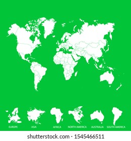 World map. color vector modern.