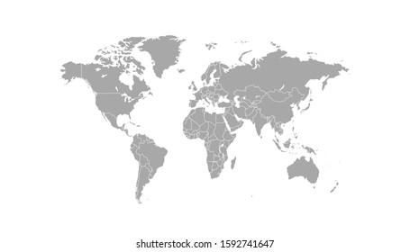 World Map Black And White Images Stock Photos Vectors Shutterstock