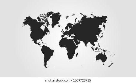 World map. color. vector. modern.