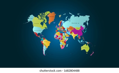 1,030,705 World Country Map Images, Stock Photos & Vectors | Shutterstock