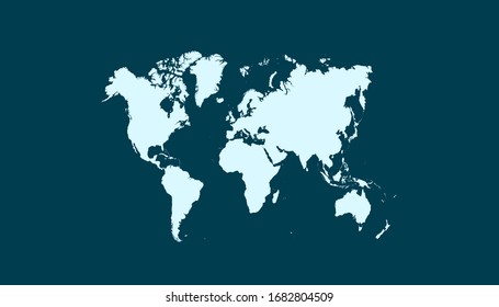World map. color. vector modern.