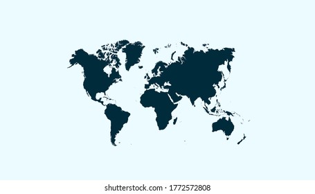 El vector de color del mapa mundial es moderno.