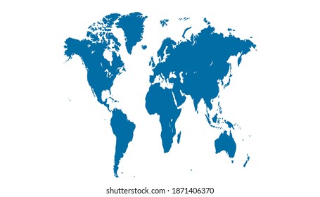 El vector de color del mapa mundial es moderno.