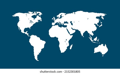 World map. Color vector modern.	
