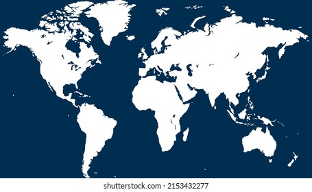World map. Color vector modern	