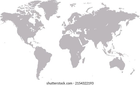 World map. Color vector modern.	