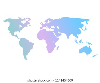 World map colorful