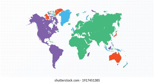 world map with colors The story of peace and love is a beautiful concept || Figma Color