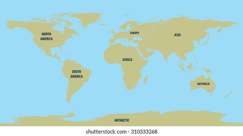 World Map Continents