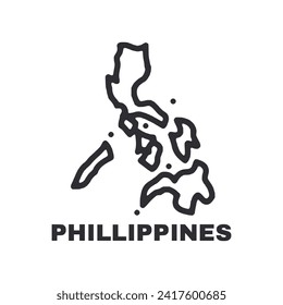 World map country of a Phillippines