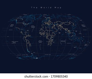 The World Map with detail