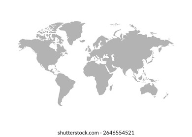 World Map, Detailed Global View of Continents and Countries