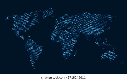 El mapa del mundo digital salpica el fondo de la tecnología global. Visualización Abstractas de datos Red de comunicación Diseño terrestre