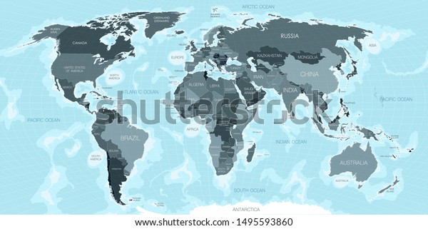 world map divided by\
countries
