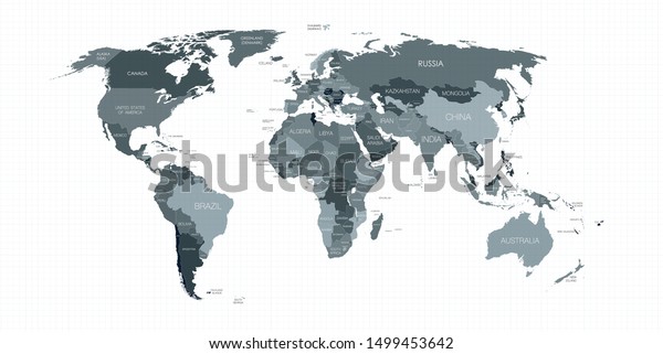 world map divided by\
countries