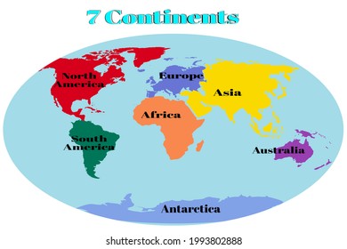Seven Continents Of The World Hd Stock Images Shutterstock