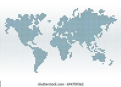 World Map Dot