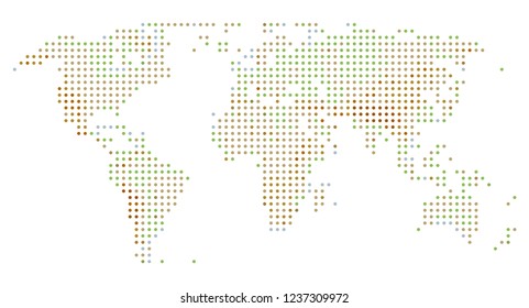 World map dot. Abstract colorful world map background. Vector eps10