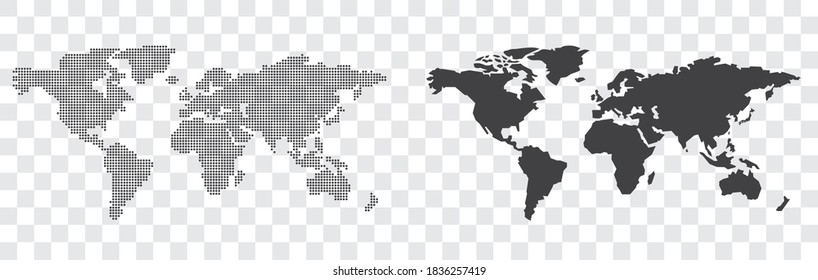 World map of dots Vector