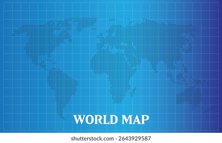 World map Dots Vector Design.