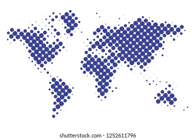 World map dotted, minimal icon style design concept, vector