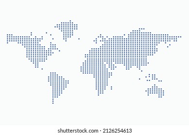 World Map Dotted Vector Design Editable for Element Background
