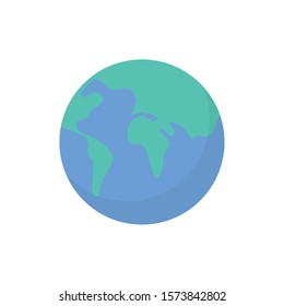 world map earth geography icon vector illustration