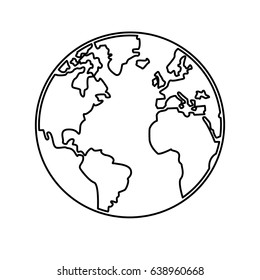 world map earth globes cartography continents outline