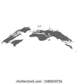 World map earth infographic. Earth planet vector