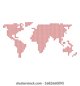 world map earth isolated icon vector illustration design