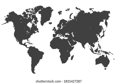 World Map Earth Planet - stock vector