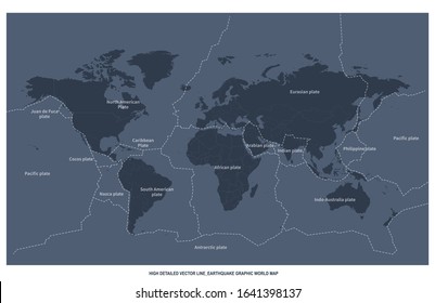 world map earthquake belt. earthquake continental infographic. world map. 