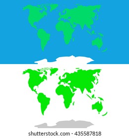 World map eps. Similar world map. World map clean. World map card. Vector illustration