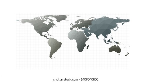 World map. Equirectangular projection. Marvelous vector illustration. svg