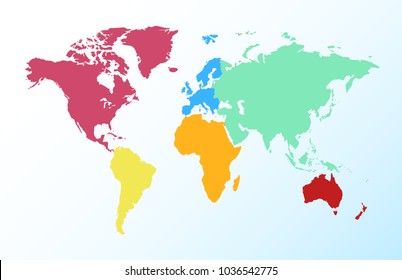 Unnamed Map Of Europe World Map Europe Asia America Africa Stock Vector (Royalty Free) 1036542775  | Shutterstock