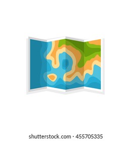 World map in a flat style.Earth,globe.Route planning.Map of Asia,Africa,North America,South America,Antarctica,Europe,Australia.Continents of the world on the map.World navigation system.GPS.
