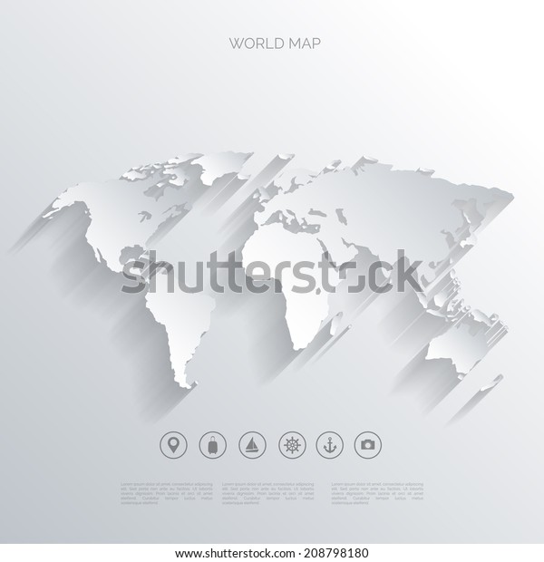 mappa-del-mondo-in-stile-piano-terra-globe-routplaning-mappa-di-asia