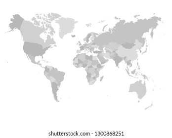 世界地図のグレイのシルエットに印が付いたヨーロッパ大陸の青 単純な平らなベクター画像イラスト のベクター画像素材 ロイヤリティフリー Shutterstock