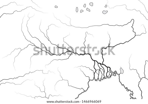 ガンジス川渓谷の世界地図 のベクター画像素材 ロイヤリティフリー