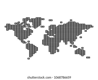 world map geography icon