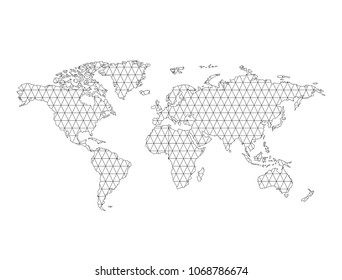 world map geography icon