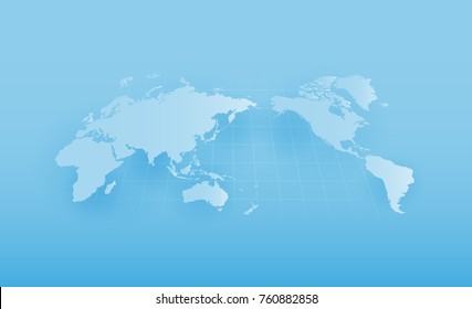 World map global warming, vector illustration