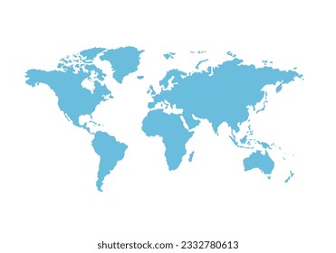 World map, globe country background, vector illustration.