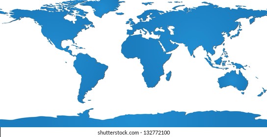 World Map and Globe Detail Vector Illustration, EPS 10.