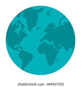world map globe earth icon