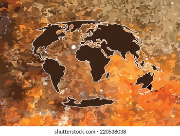 world map and  globe Illustration