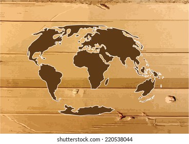 world map and  globe Illustration