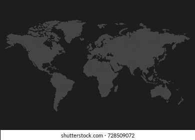 world map, globe in points